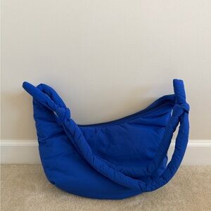 Cobalt Quilted Knot-Handle Shoulder Bag - Apres June - The Bag